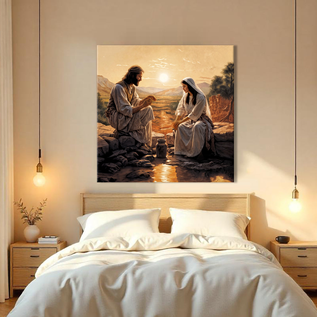 Samaritan at the Well Faith Wall Art III