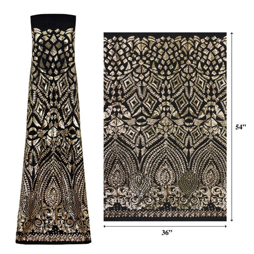 Cleopatra Stretch Mesh Sequin Fabric | Blue Moon Fabrics