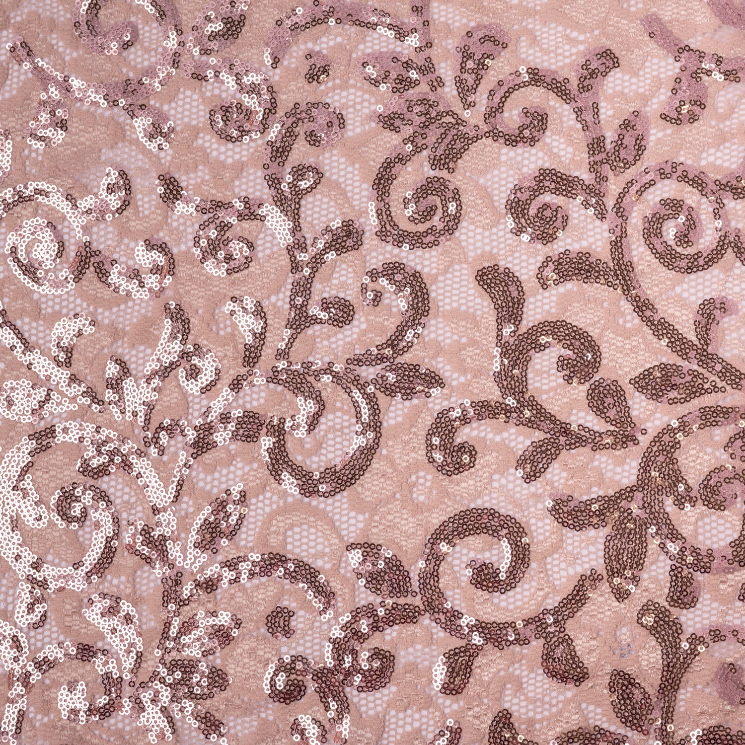 Cottage Garden Stretch Lace Sequin Fabric | Blue Moon Fabrics