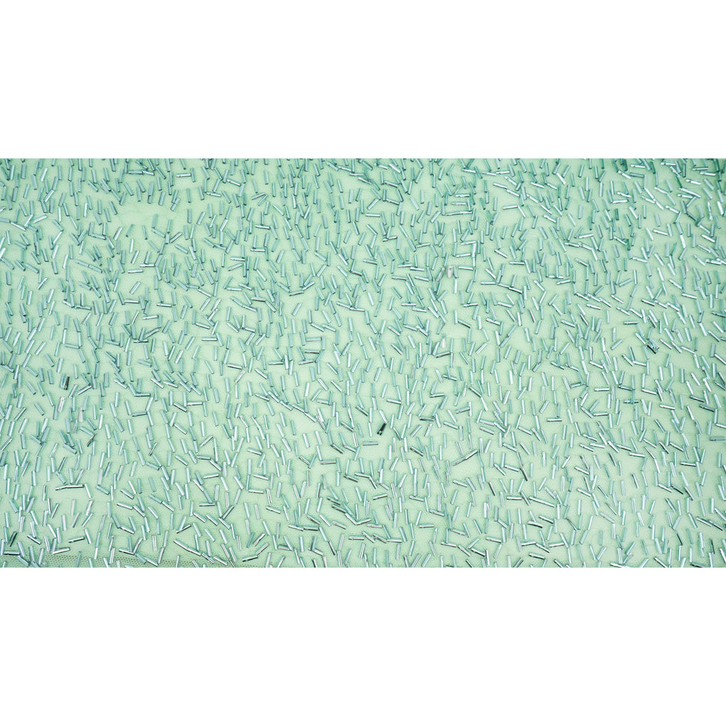 Dazzle Beaded Stretch Mesh Fabric | Blue Moon Fabrics