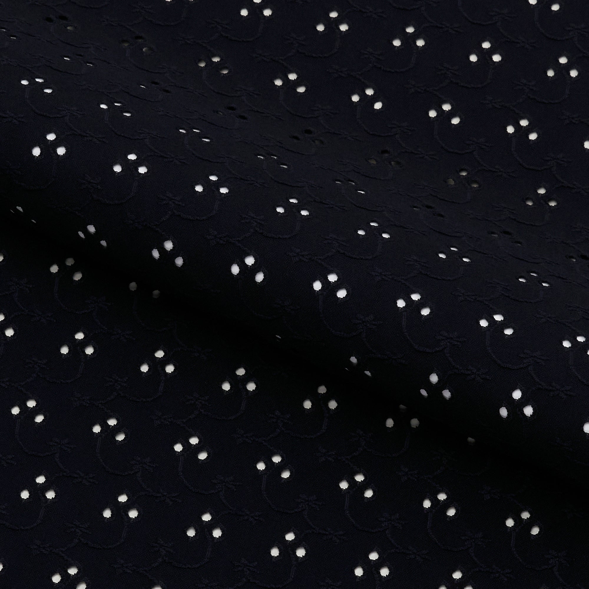 Eyelet Polyester Spandex Jacquard Fabric | Blue Moon Fabrics