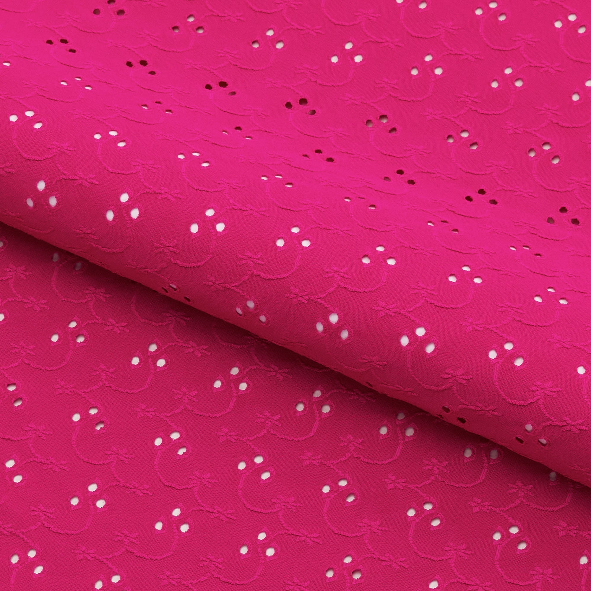 Eyelet Polyester Spandex Jacquard Fabric | Blue Moon Fabrics