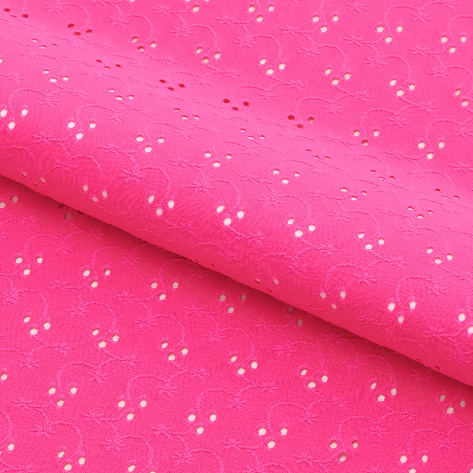 Eyelet Polyester Spandex Jacquard Fabric | Blue Moon Fabrics