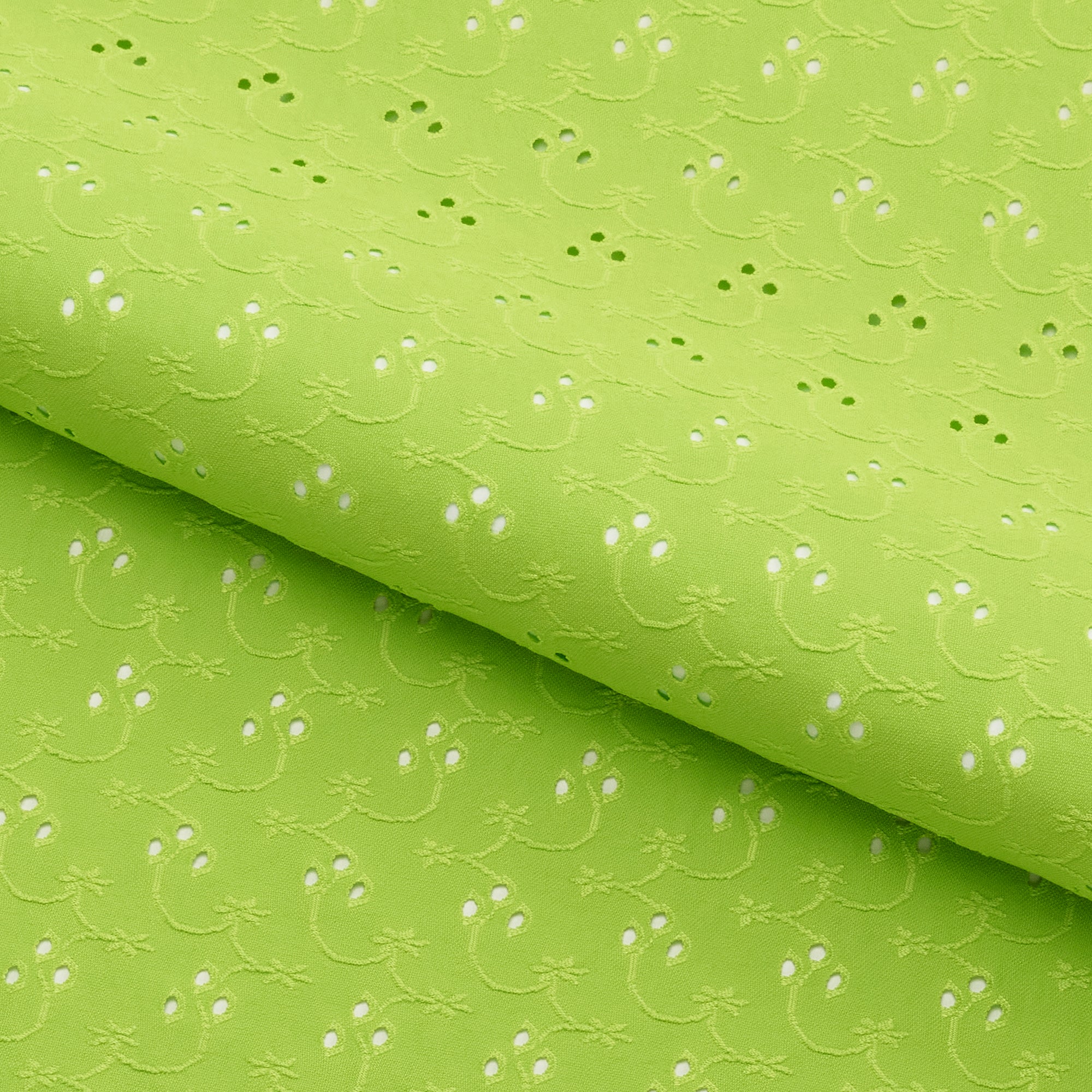 Eyelet Polyester Spandex Jacquard Fabric | Blue Moon Fabrics