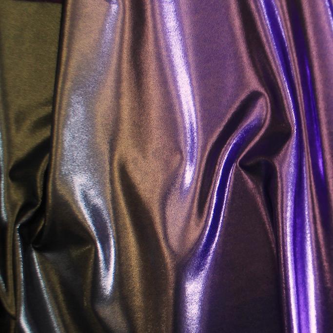 Ombre Mystique Foiled Spandex Fabric | Blue Moon Fabrics