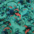 Koi Lake Printed Spandex Fabric | Blue Moon Fabrics