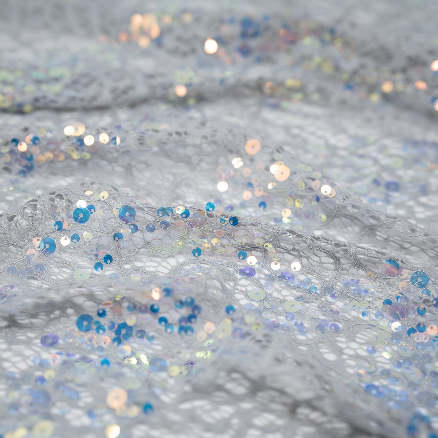 Precious Stretch Lace Sequin Fabric | Blue Moon Fabrics