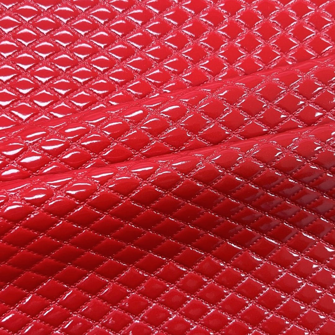 Quilted Hipster PU Coated Spandex Fabric | Blue Moon Fabrics