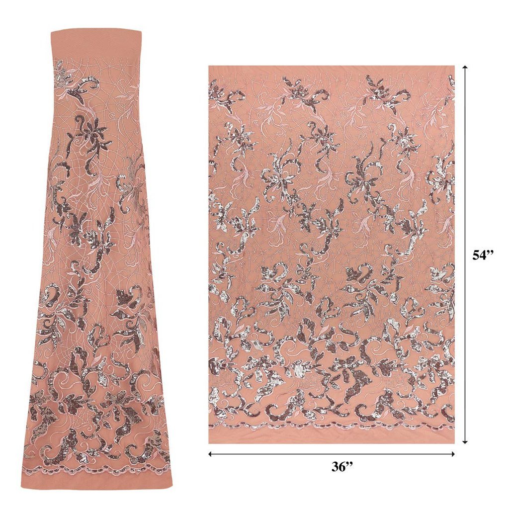 Renaissance Stretch Mesh Sequin Fabric | Blue Moon Fabrics