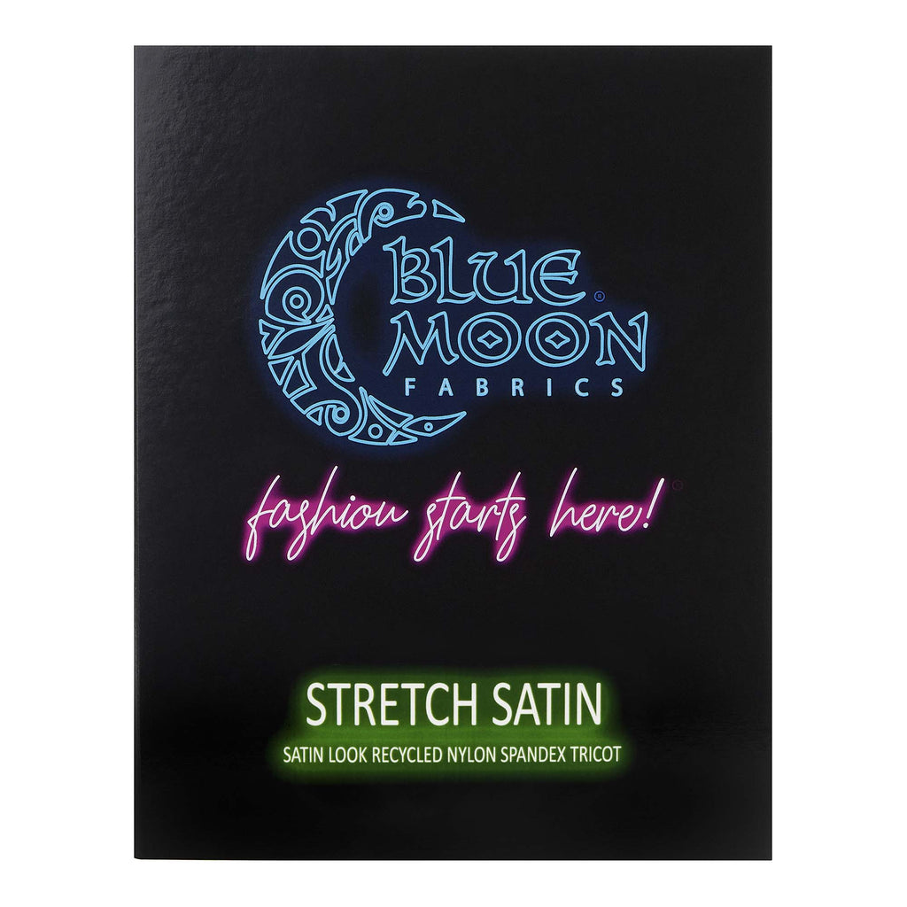 Stretch Satin Look Recycled Nylon Spandex Color Card | Blue Moon Fabrics