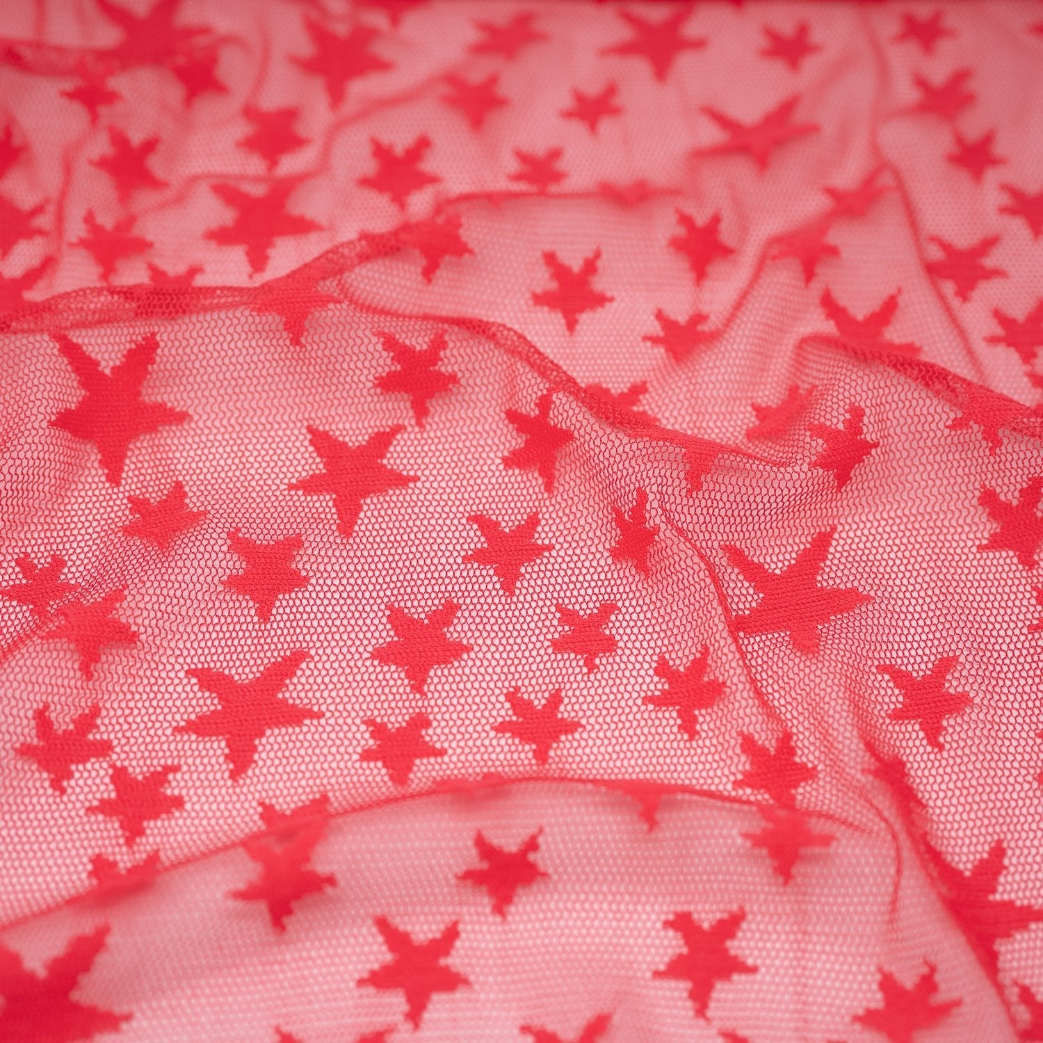 Starry Knitted Stretch Lace Fabric | Blue Moon Fabrics
