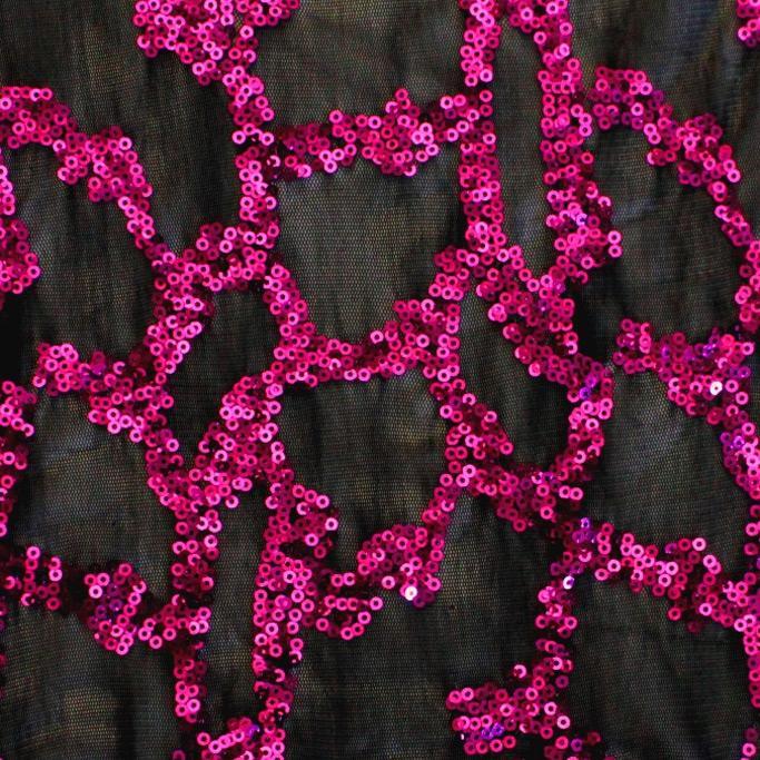 Toni Stretch Mesh Sequin Fabric | Blue Moon Fabrics