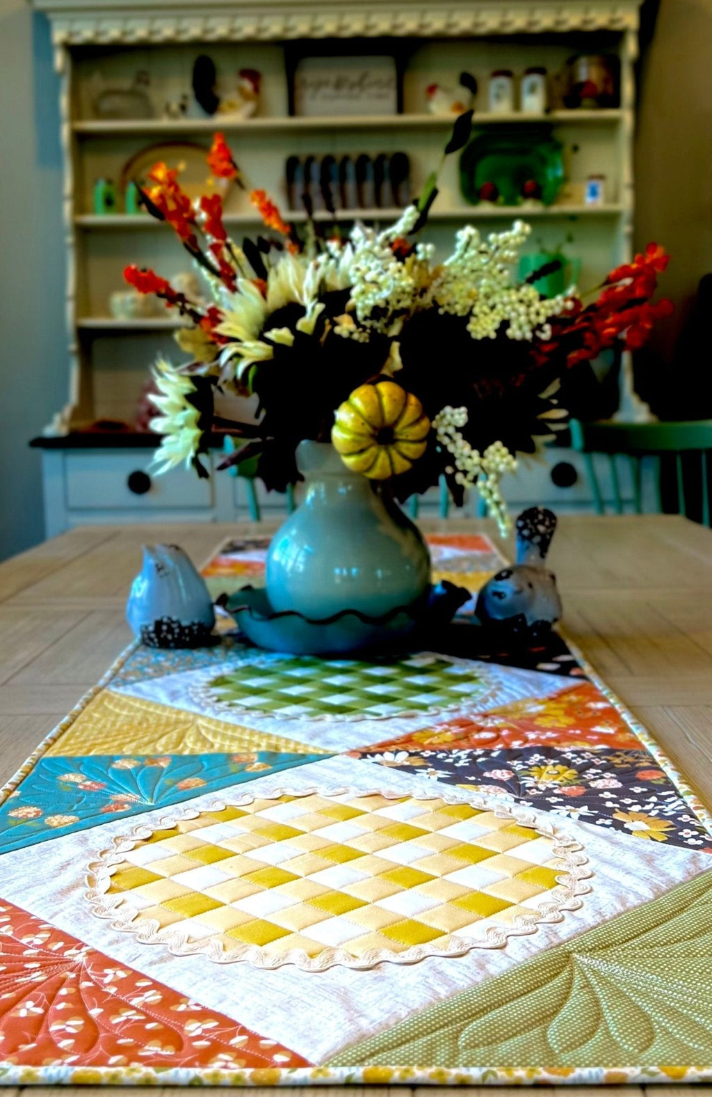 Easy as Pie Quilted Table Runner - Pattern Paper Print Version