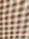 Orange and White Small Check Fabric