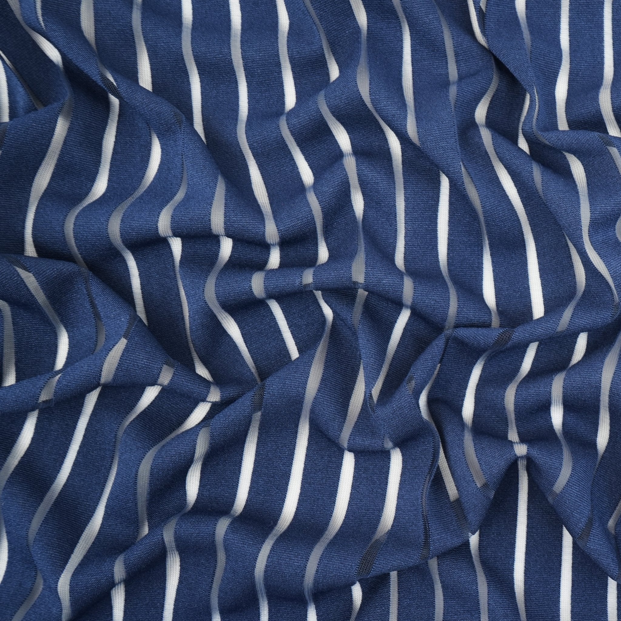 Striped Stretch Mesh Fabric | Blue Moon Fabrics