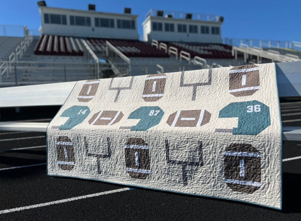 Team Football Quilt Pattern - Paper Print Version
