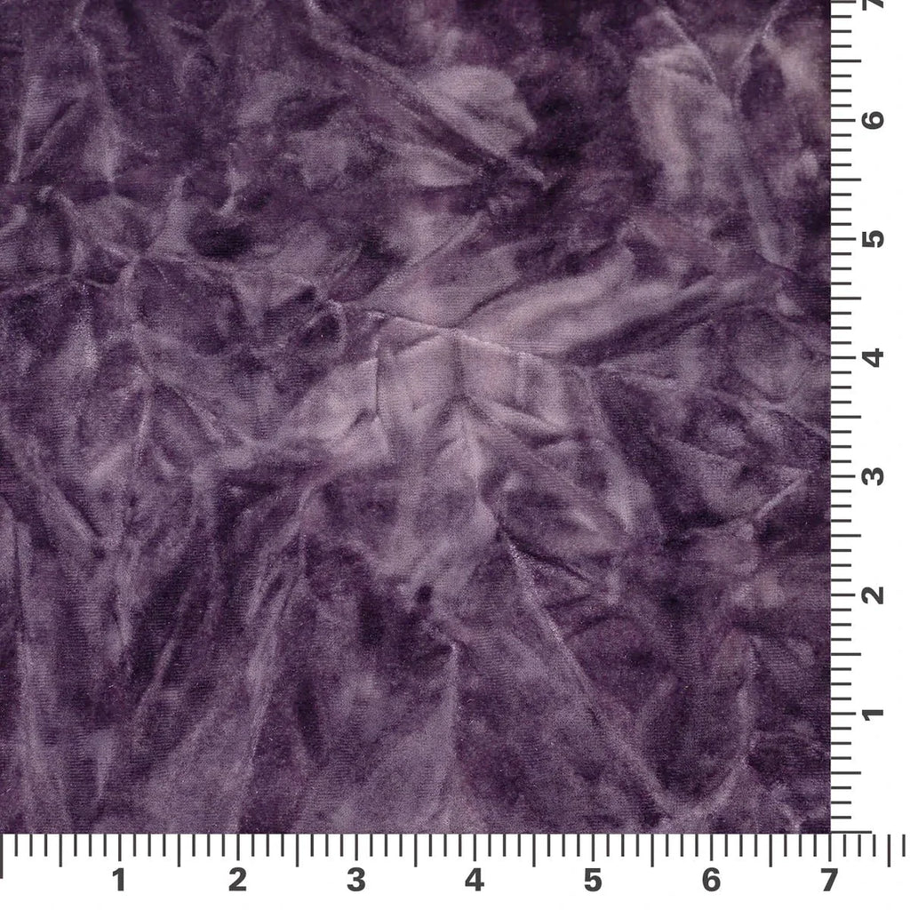 Tempest Tie Dye on Revival Crushed Stretch Velvet Fabric | Blue Moon Fabrics