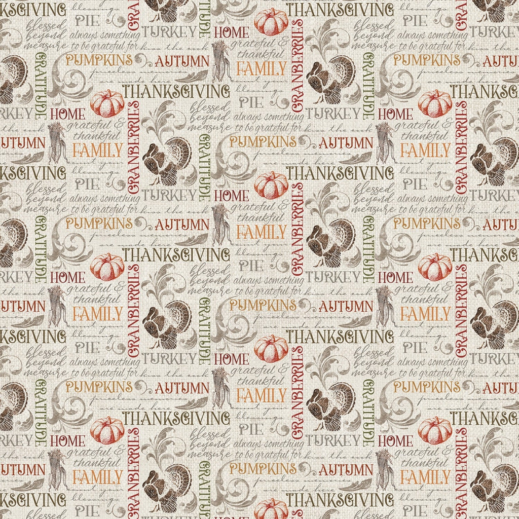 Turkey Time Fabric Collection - Benartex